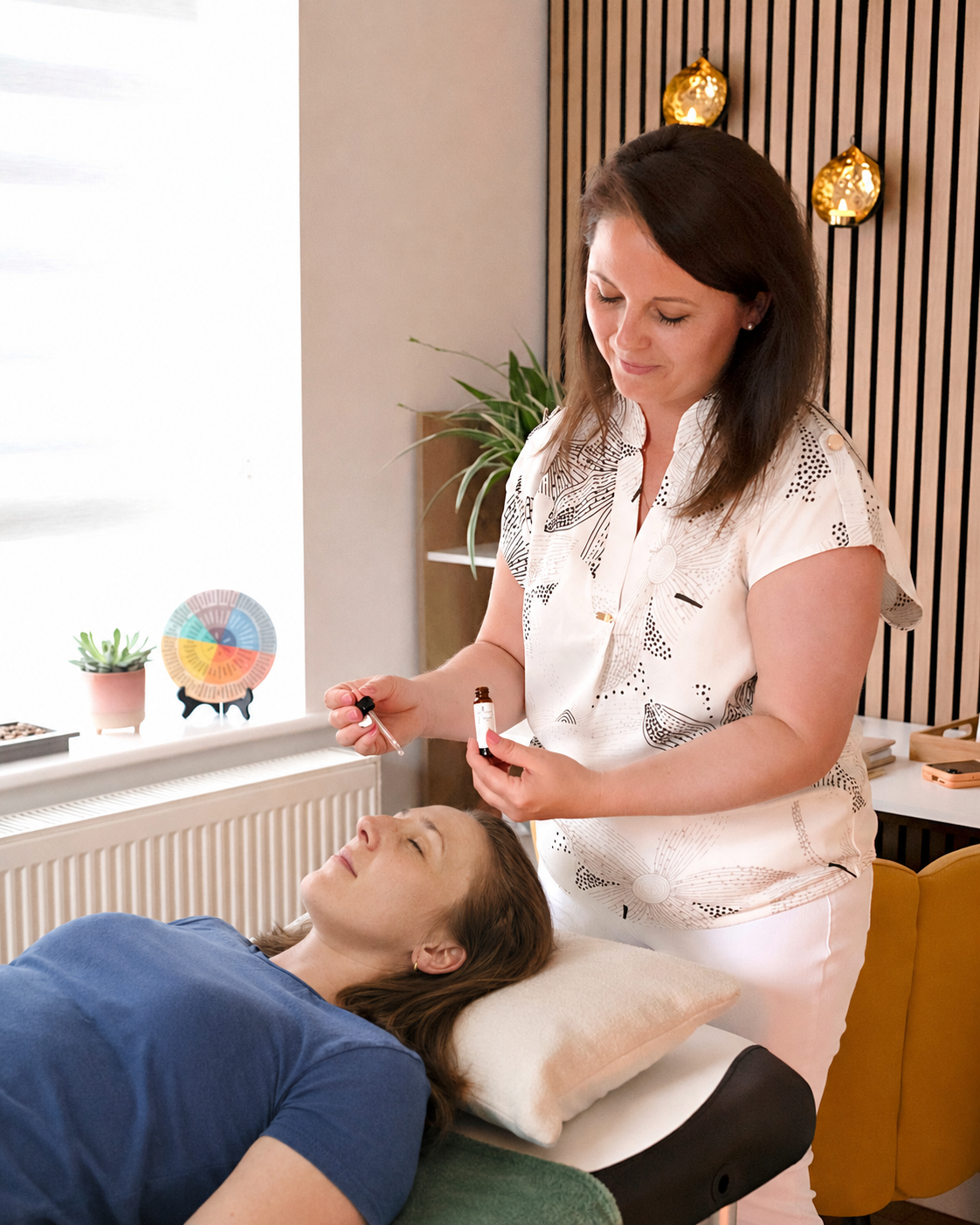 Bach flower drops arranged for holistic therapy work